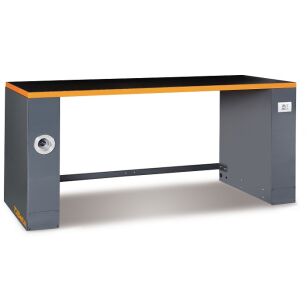 Stół warsztatowy metalowy z dodatkowym wyposażeniem, system RSC55 BETA C55PRO-BG/2