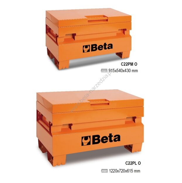 Skrzynia narzędziowa z blachy stalowej BETA 2200/C22PL/O